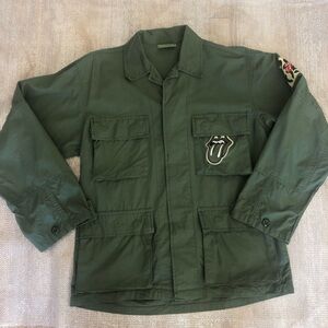 Rolling Stones Army Fatigue Jacket - rare find! Free Ship
